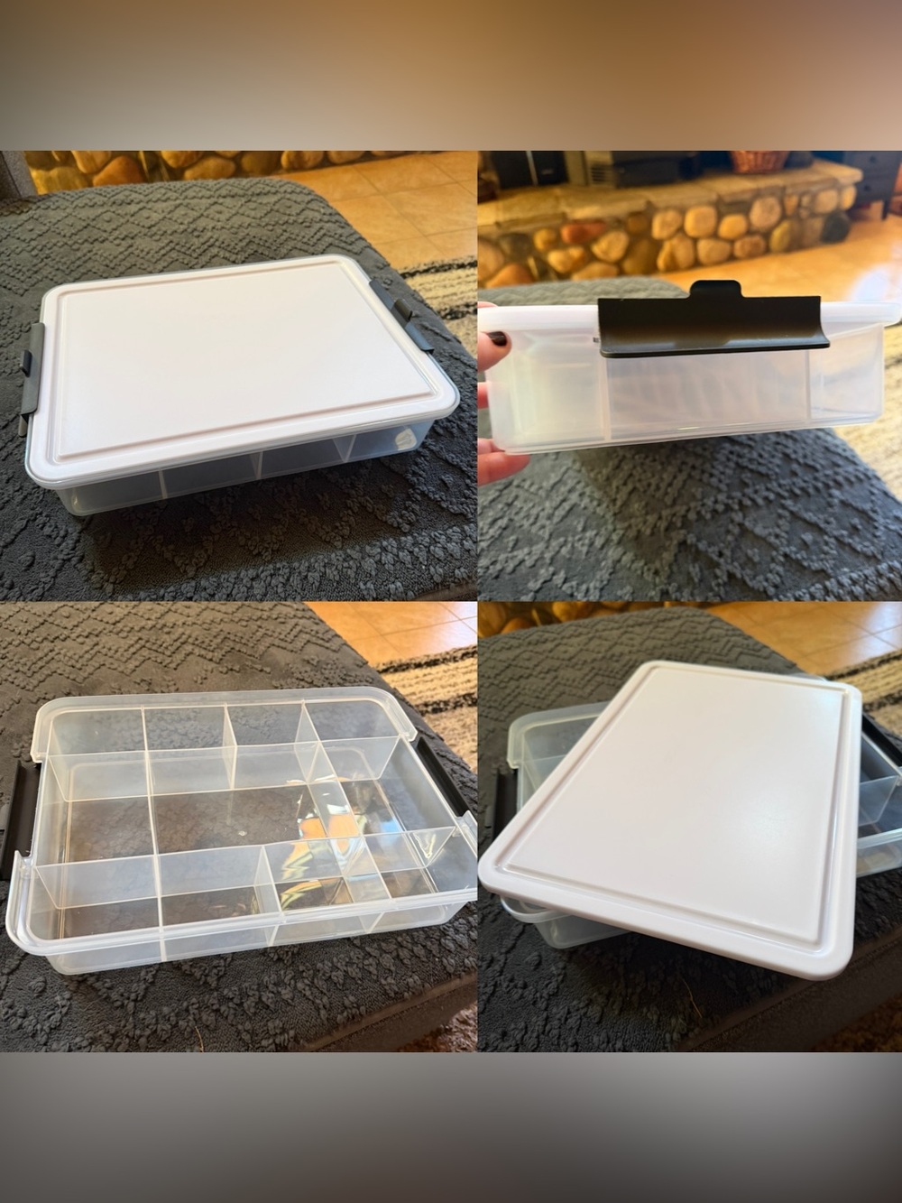 JUMBO SNACKLE BOX WITH CUTTING BOARD LID. NEW